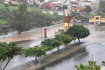 Filomena deja abundantes lluvias sobre Jinámar y en otras zonas de Telde/TA.